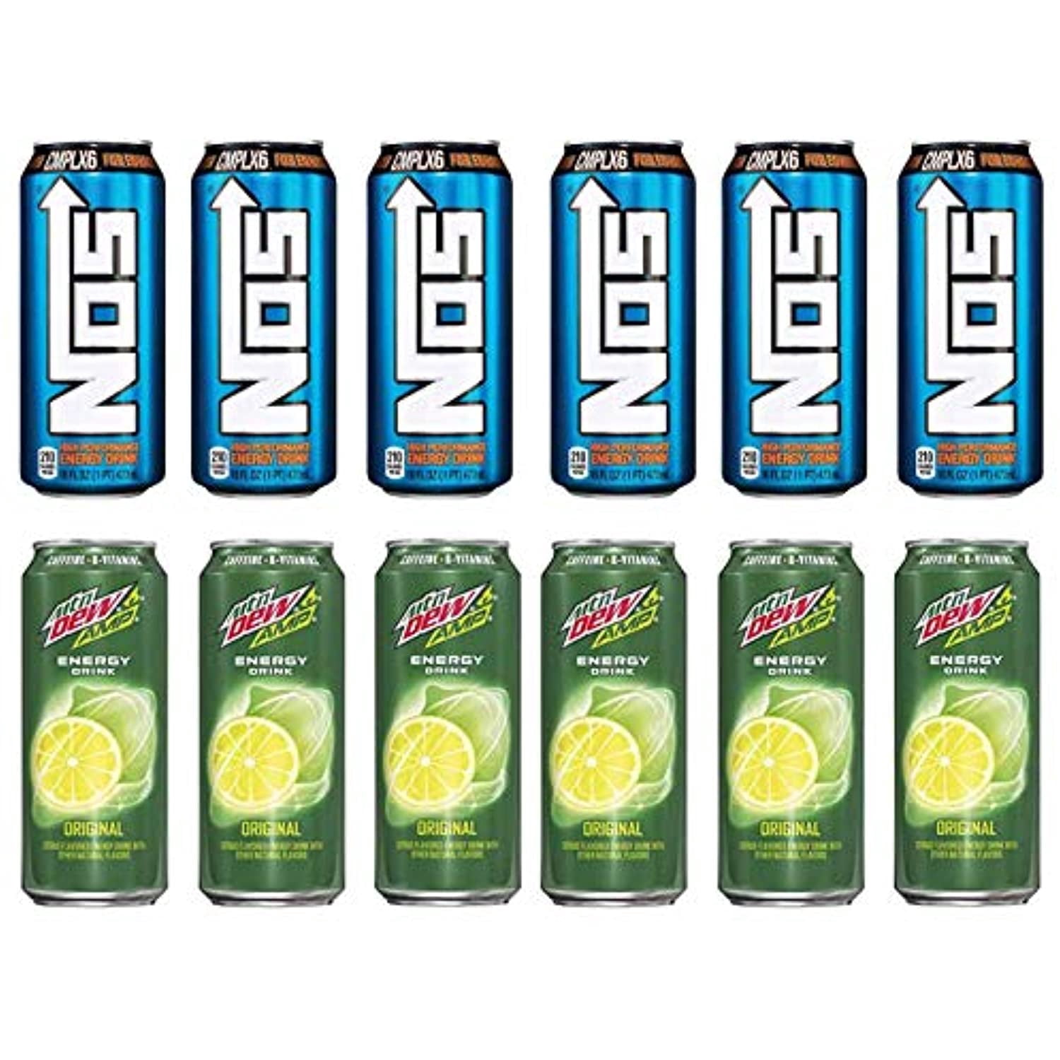 Luv Box Luv Box- Variety Energy Drink 16 Oz. Pack Of 12 , Nos Energy Original ...