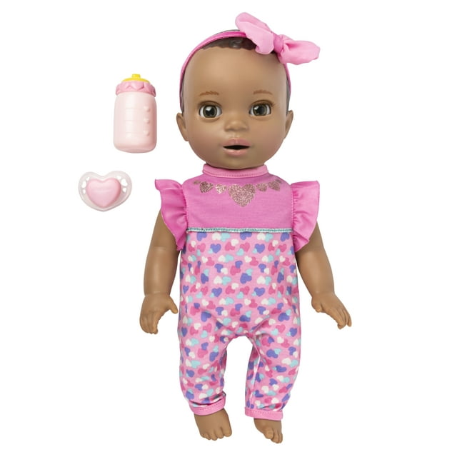 Luvabella Newborn, Dark Brown Hair, Interactive Baby Doll with Real ...