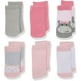 thumbnail image 1 of Luvable Friends Baby Girls' "Sweet Owl" 6-Pack Socks - pink/multi, 6 - 12 months, 1 of 3
