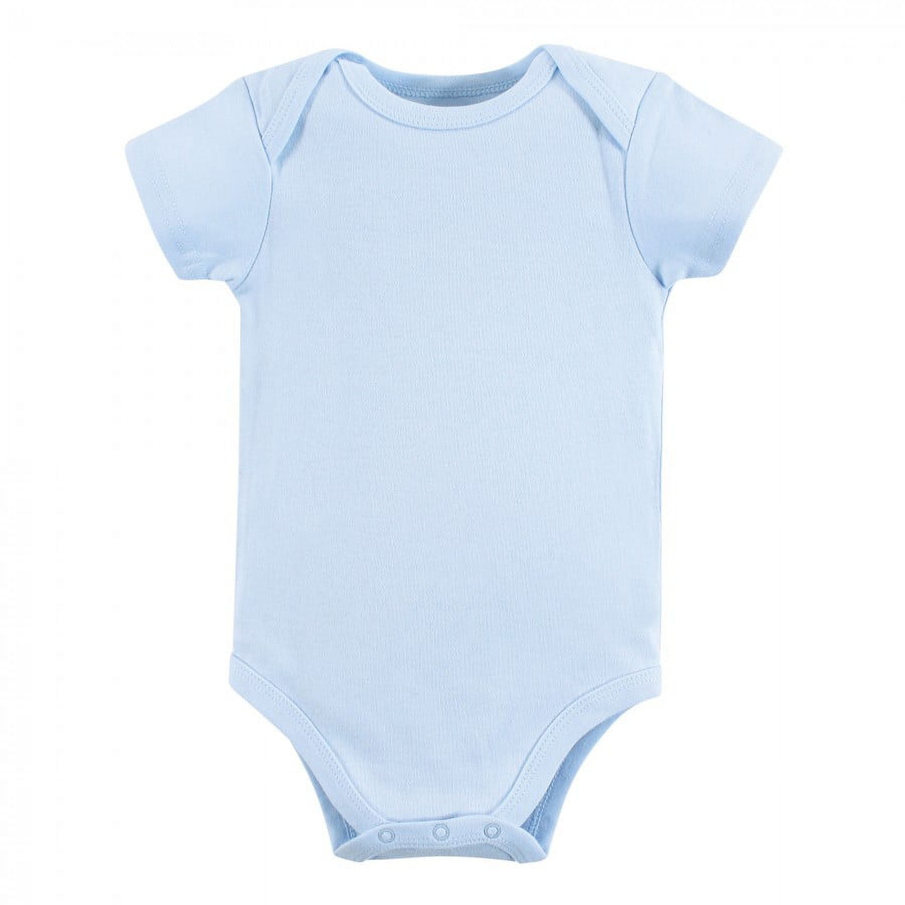 Luvable Friends Baby Boy Cotton Bodysuits 1pk, Blue, 18-24 Months