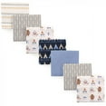 thumbnail image 1 of Luvable Friends Baby Boy Cotton Flannel Receiving Blankets, Bear Owls, One Size, 1 of 2