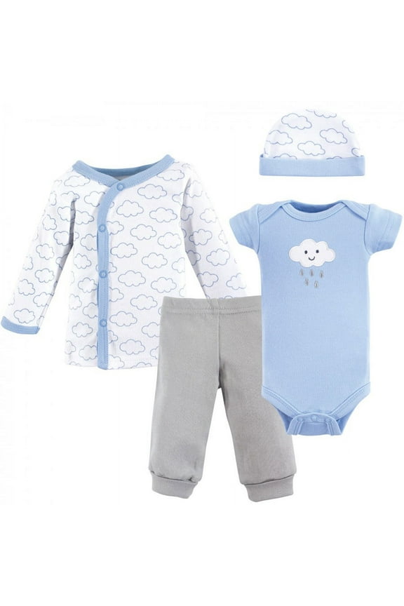 Baby Boy Cotton Preemie Layette Set, Boy Cloud, Preemie