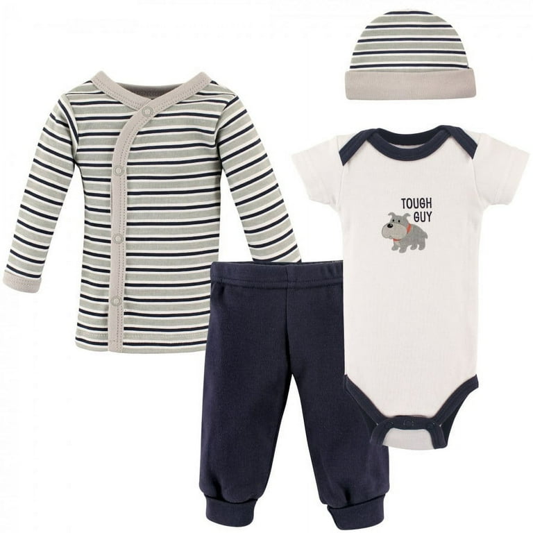 Luvable Friends Baby Boy Cotton Preemie Layette Set