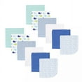 thumbnail image 1 of Luvable Friends Baby Boy Cotton Rich Washcloths, Boy Whale, One Size, 1 of 2