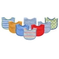 thumbnail image 1 of Luvable Friends Baby Boy Cotton Terry Bibs 8pk, Blue, One Size, 1 of 1