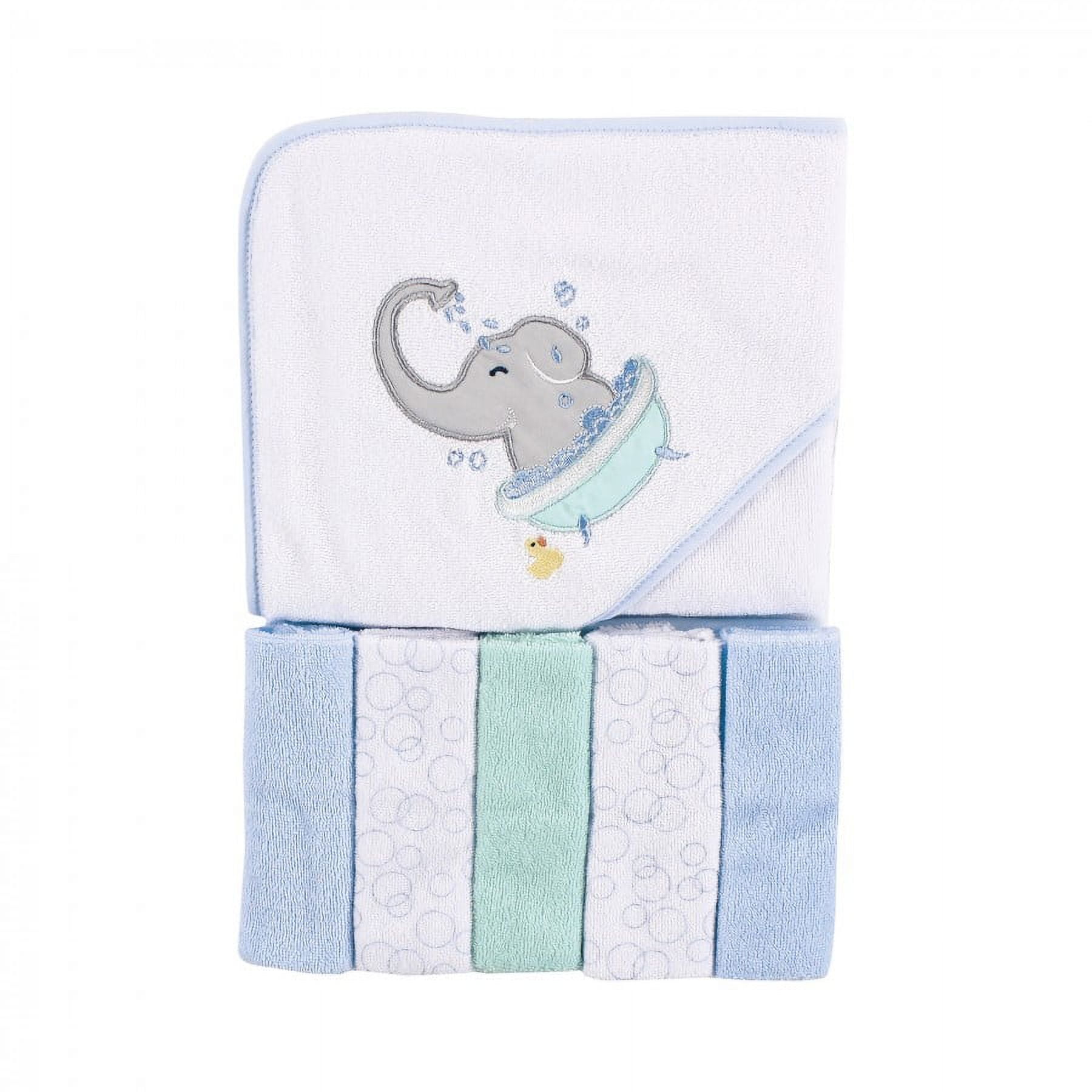 Embroidered Elephant Baby Towel Luvable Friends Baby Boy Hooded