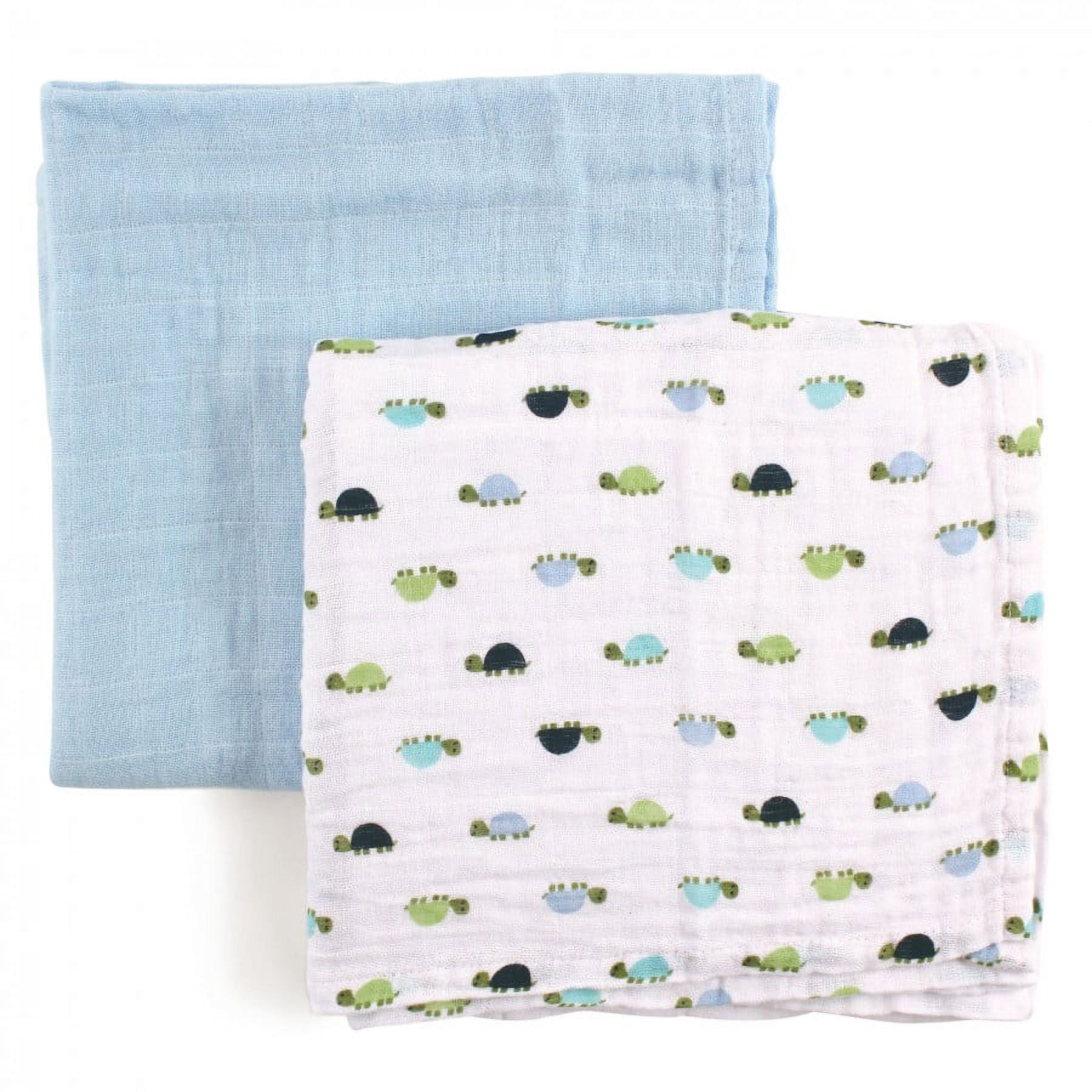 Silly Billyz 2-Pack 100% Cotton Muslin Swaddle Blankets For Baby - 40" X 40" - View #5