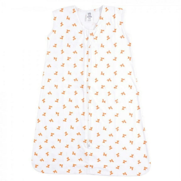 Luvable Friends Baby Boy Sleeveless Jersey Cotton Sleeping Bag, Sack, Blanket, Fox Jersey, 0-6 Months