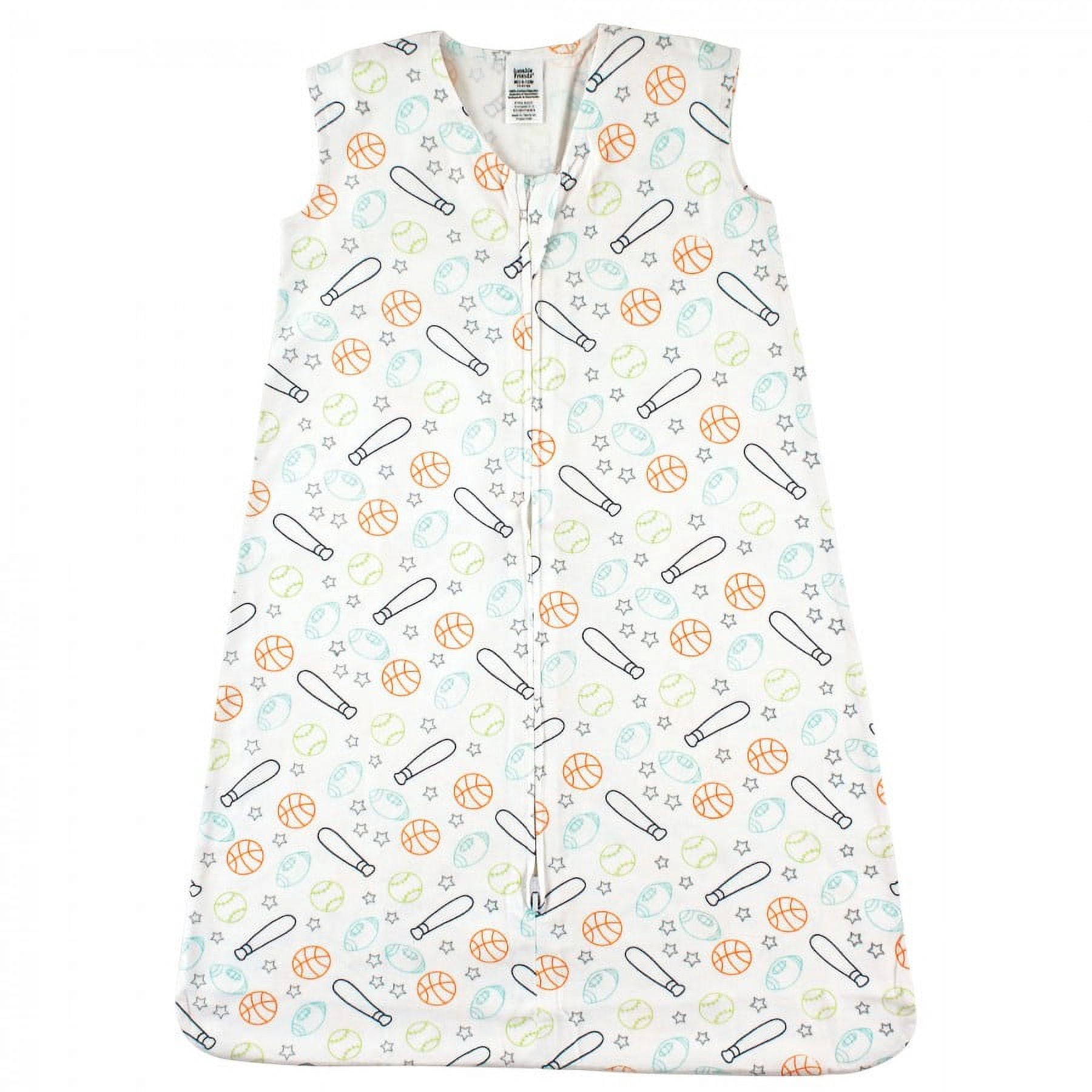 Luvable Friends Baby Boy Sleeveless Jersey Cotton Sleeping Bag, Sack, Blanket, Sports Jersey, 18-24 Months