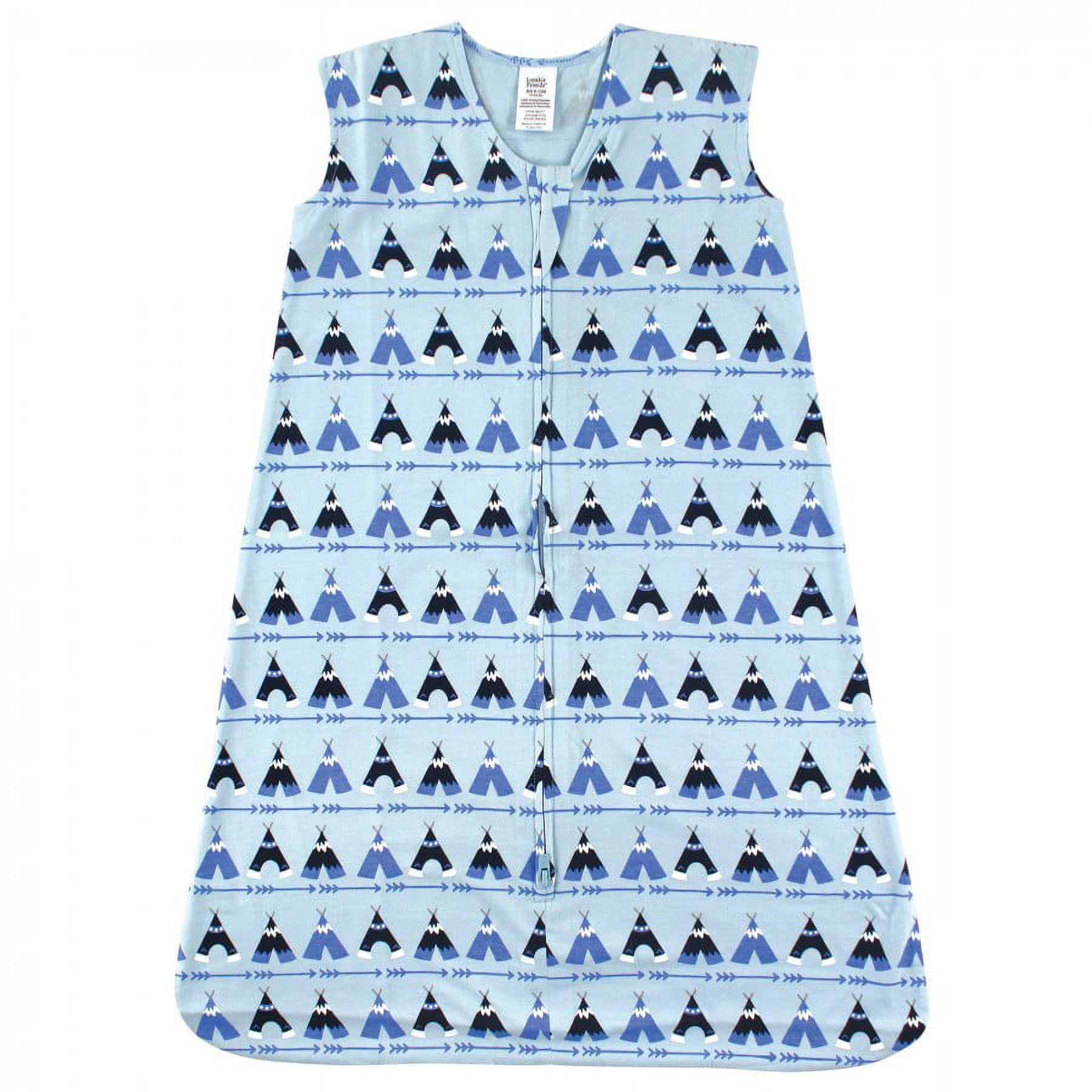 Luvable Friends Baby Boy Sleeveless Jersey Cotton Sleeping Bag, Sack, Blanket, Tepee Jersey, 18-24 Months