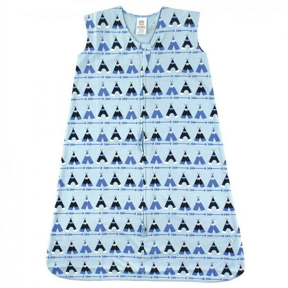 Luvable Friends Baby Boy Sleeveless Jersey Cotton Sleeping Bag, Sack, Blanket, Tepee Jersey, 6-12 Months