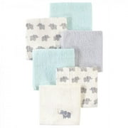 Luvable Friends Baby Boy Super Soft Cotton Washcloths, Elephant With Hat, One Size