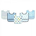 thumbnail image 1 of Luvable Friends Baby Boy Waterproof PEVA Bibs 5pk, Turtle, One Size, 1 of 3