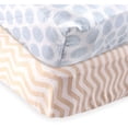 thumbnail image 1 of Luvable Friends Baby Boys' Fitted Crib Sheet, 2-Pack, Choose Your Color, 1 of 1