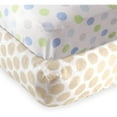 thumbnail image 1 of Luvable Friends Baby Boys' Fitted Crib Sheet, 2-Pack, Choose Your Color, 1 of 1