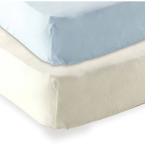 Luvable Friends Baby Boys' Fitted Crib Sheet, 2-Pack, Choose Your Color