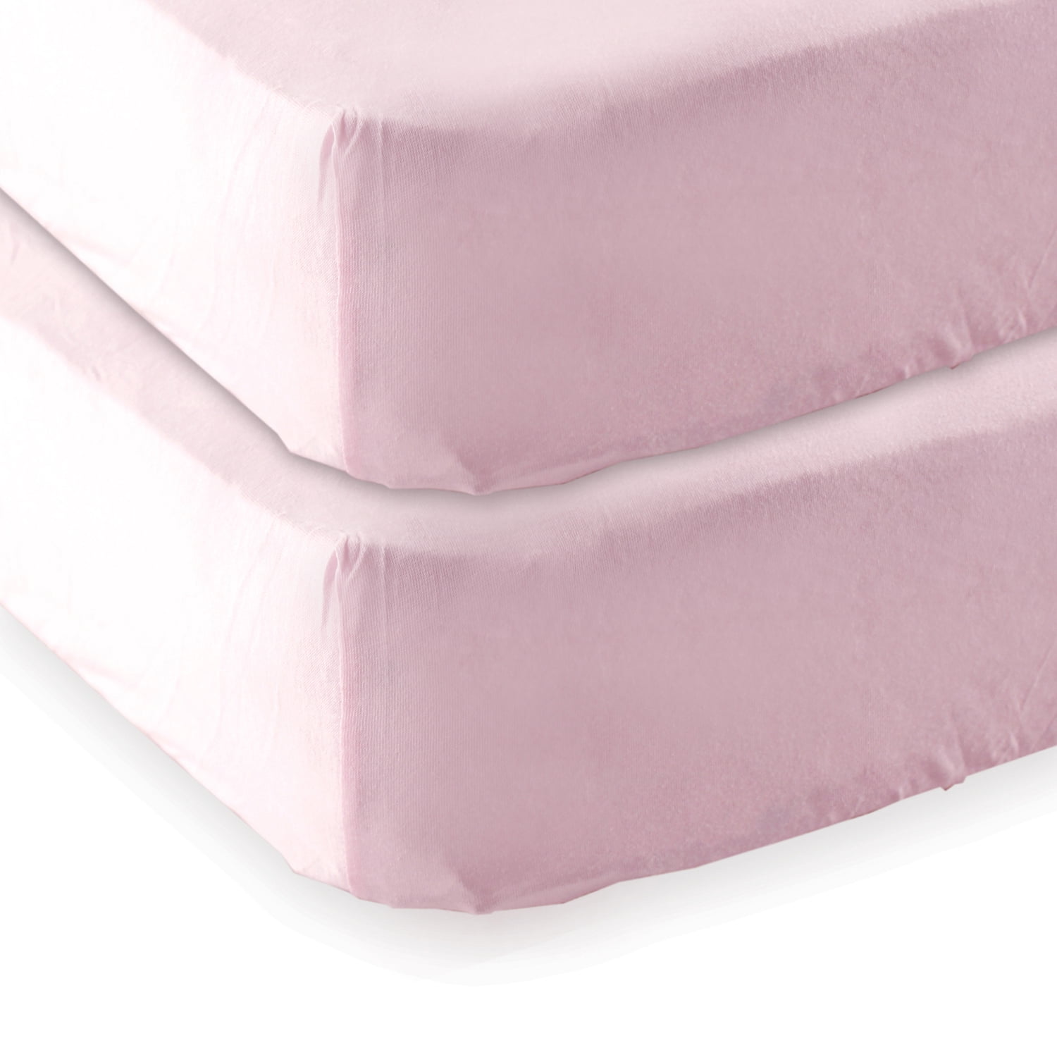 Luvable Friends Baby Boys' and Girls' Fitted Crib Sheet and Fitted Portable Crib Sheet, Choose Your Color