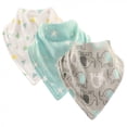 thumbnail image 1 of Luvable Friends Baby Cotton Bandana Bibs 3pk, Basic Elephant, One Size, 1 of 2