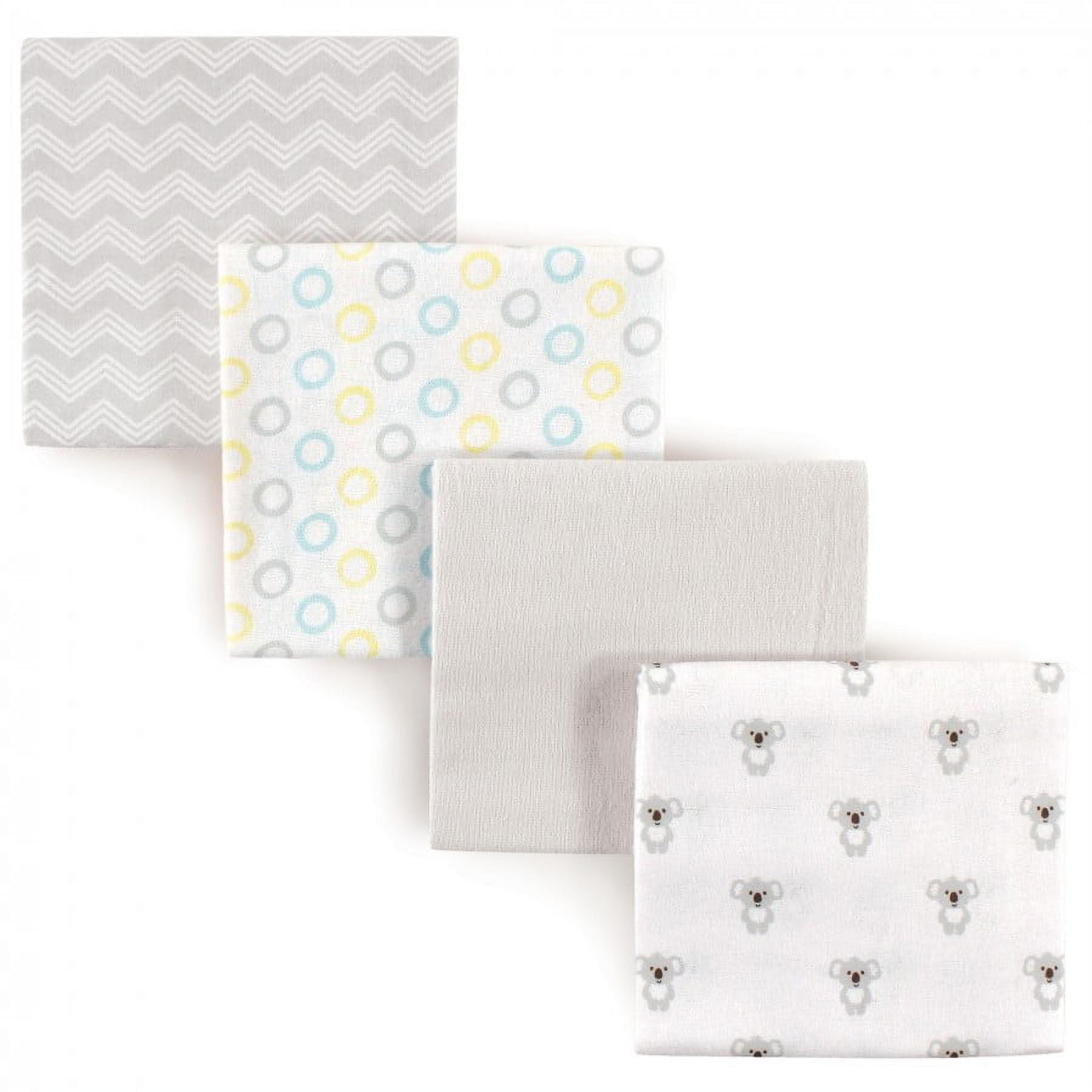 Luvable Friends Baby Cotton Flannel Receiving Blankets, Koala 4Pack