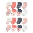 thumbnail image 1 of Luvable Friends Baby Cotton Rich Terry Socks 16-Pack, Girl Pink Polka Dot, 6-12 Months, 1 of 2