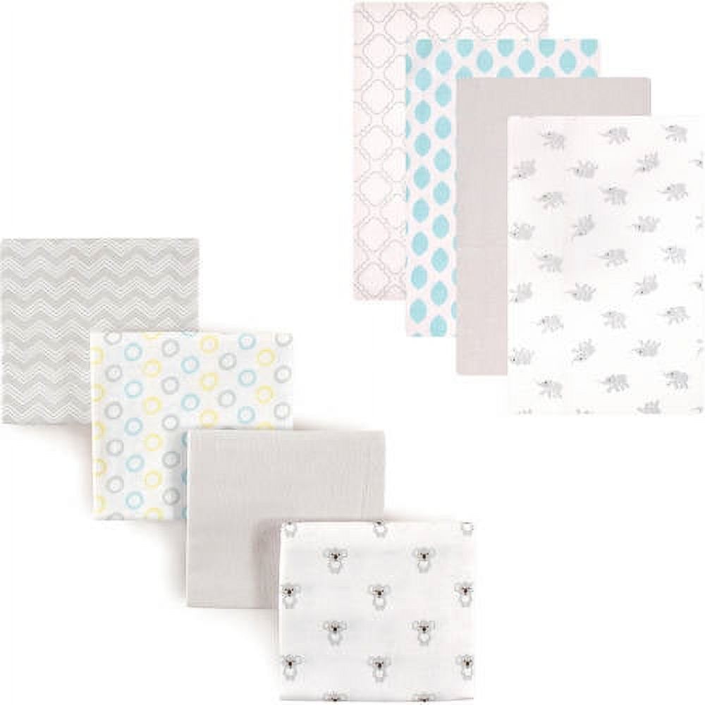 Luvable Friends Baby Flannel Receiving Blanket, 8-Pack, Choose Your Color