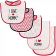 thumbnail image 1 of Luvable Friends Baby Girl Bib and Burp Cloth Set 5pk, Girl Mommy, One Size, 1 of 2