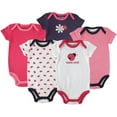 thumbnail image 1 of Luvable Friends Baby Girl Bodysuits 5-pack, 1 of 1