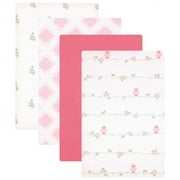 Luvable Friends Unisex Baby Cotton Poly Flannel Receiving Blankets, Bird 4-Pack, One Size