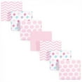 thumbnail image 1 of Luvable Friends Baby Girl Cotton Flannel Receiving Blankets, Pink Dots Chevron 7-Pack, One Size, 1 of 32