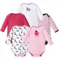 thumbnail image 1 of Luvable Friends Baby Girl Cotton Long-Sleeve Bodysuits 5pk, French Poodle, 6-9 Months, 1 of 1