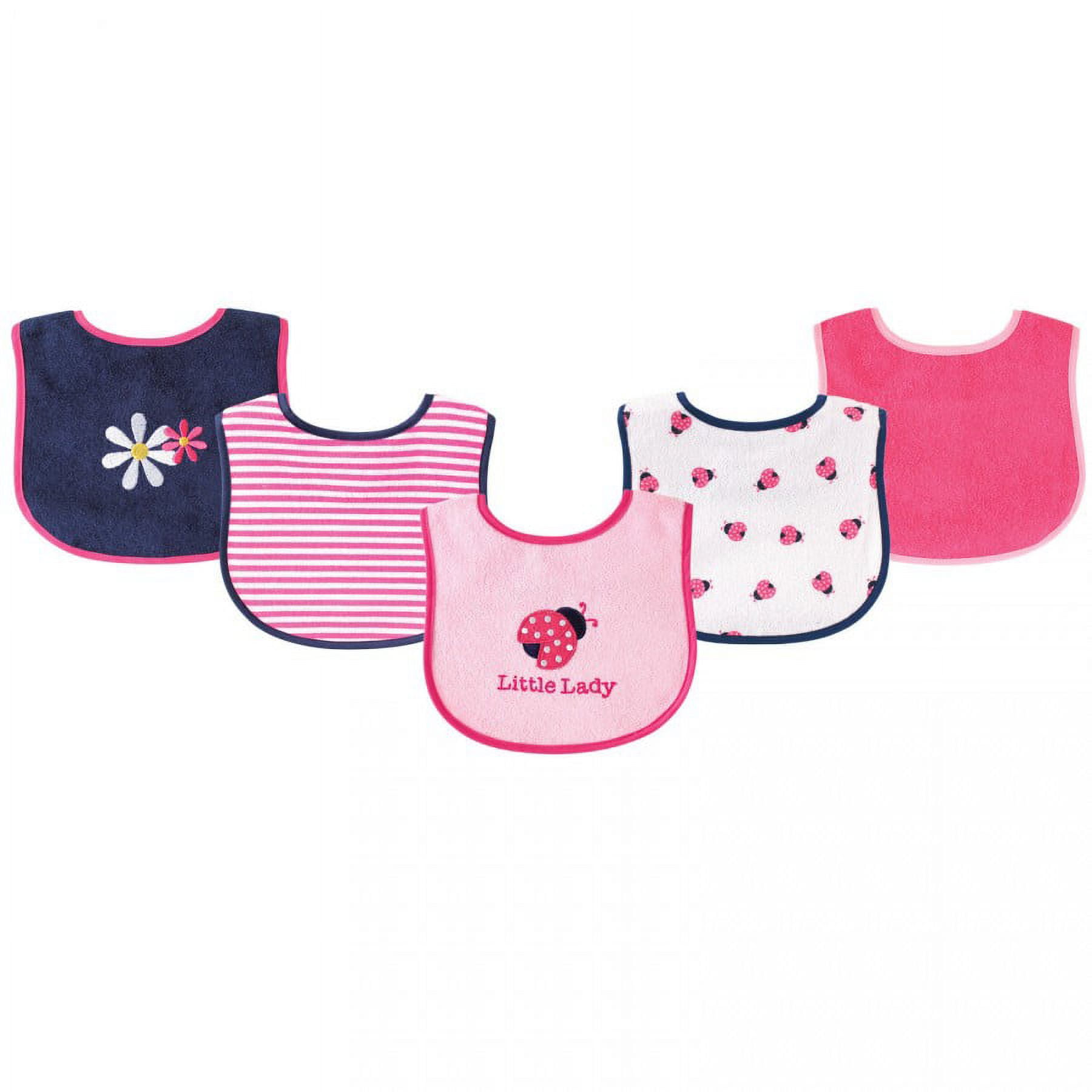 Luvable Friends Baby Cotton Terry Drooler Bibs with PEVA