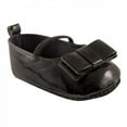 thumbnail image 1 of Luvable Friends Baby Girl Crib Shoes, Black Patent, 6-12 Months, 1 of 1
