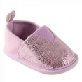 thumbnail image 1 of Luvable Friends Baby Girl Crib Shoes, Lavender Spark, 0-6 Months, 1 of 5