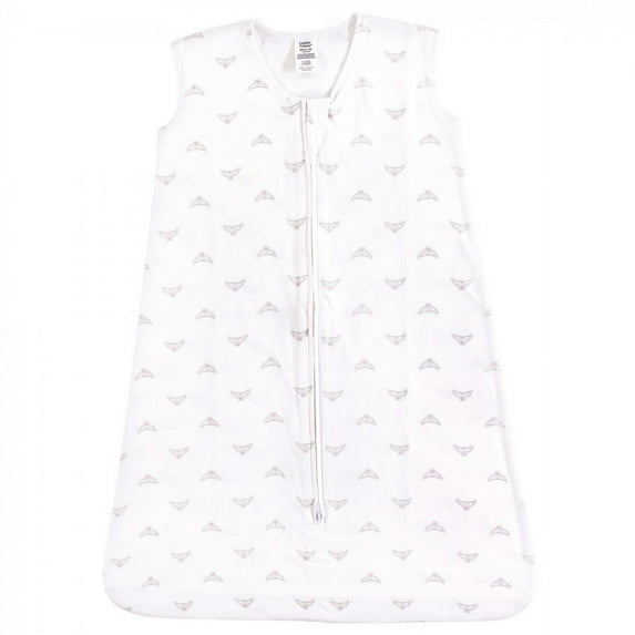 Luvable Friends Baby Girl Sleeveless Jersey Cotton Sleeping Bag, Sack, Blanket, Tiara Jersey, 12-18 Months