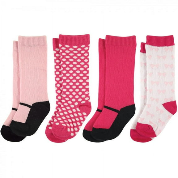 Luvable Friends Baby Girl Socks Set, Mary Jane, 0-6 Months