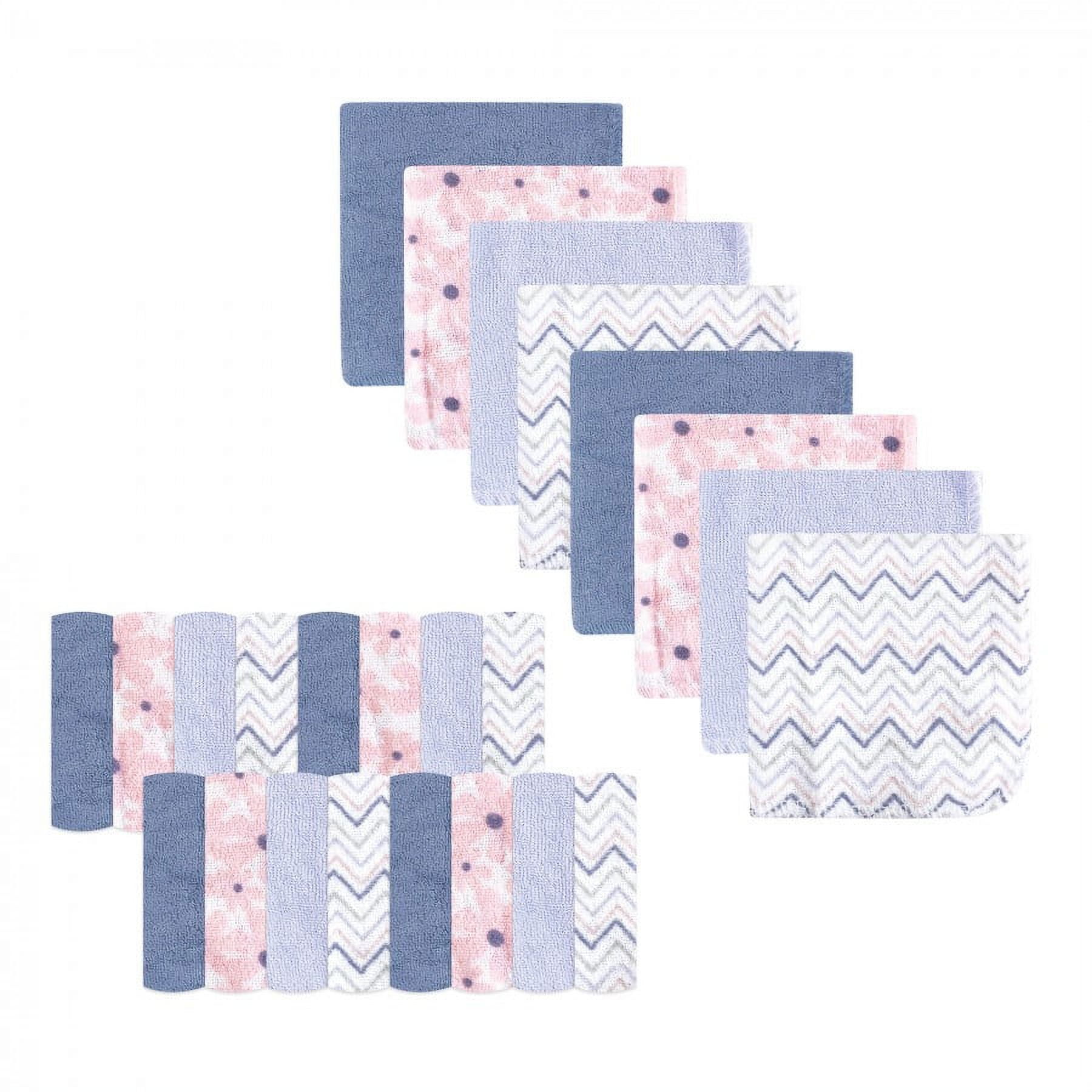 Set Di 24 Asciugamani Flamingo Luvable Friends - Morbidi E Assorbenti Per Neonati