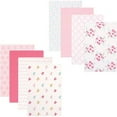 thumbnail image 1 of Luvable Friends Baby Girls' Flannel Receiving Blanket, 8-Pack, Choose Your Color, 1 of 2