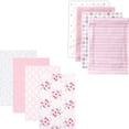 thumbnail image 1 of Luvable Friends Baby Girls' Flannel Receiving Blanket, 8-Pack, Choose Your Color, 1 of 1