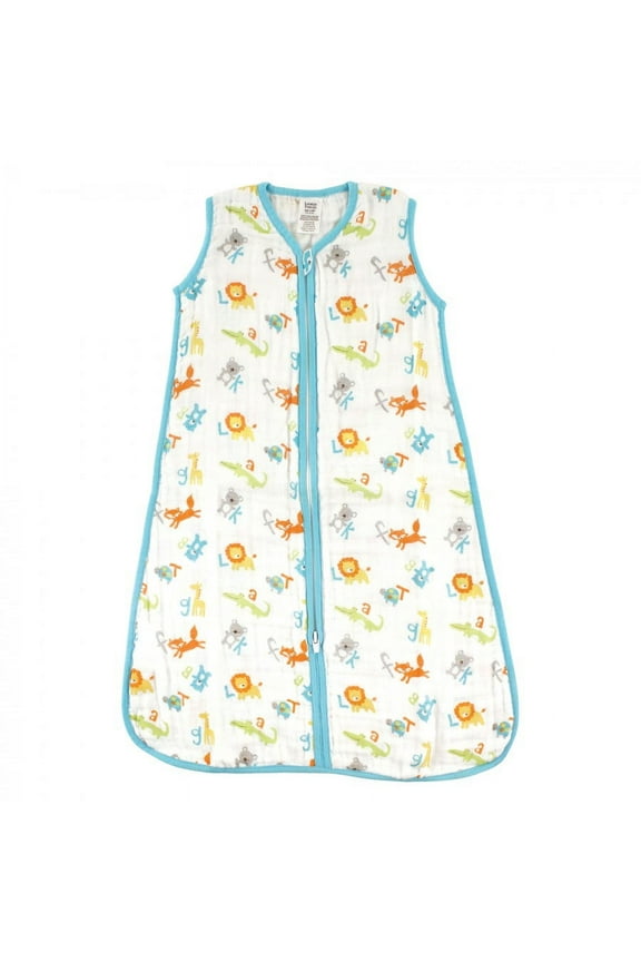 Baby Sleeveless Muslin Cotton Sleeping Bag, Sack, Blanket, Abc Muslin, 6-12 Months