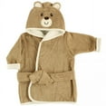 thumbnail image 1 of Luvable Friends Baby Unisex Cotton Animal Face Bathrobe, Bear, One Size, 1 of 1