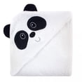 thumbnail image 1 of Luvable Friends Baby Unisex Cotton Animal Face Hooded Towel, Panda, One Size, 1 of 4