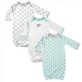 thumbnail image 1 of Luvable Friends Baby Unisex Cotton Gowns, Elephant, 0-6 Months, 1 of 4