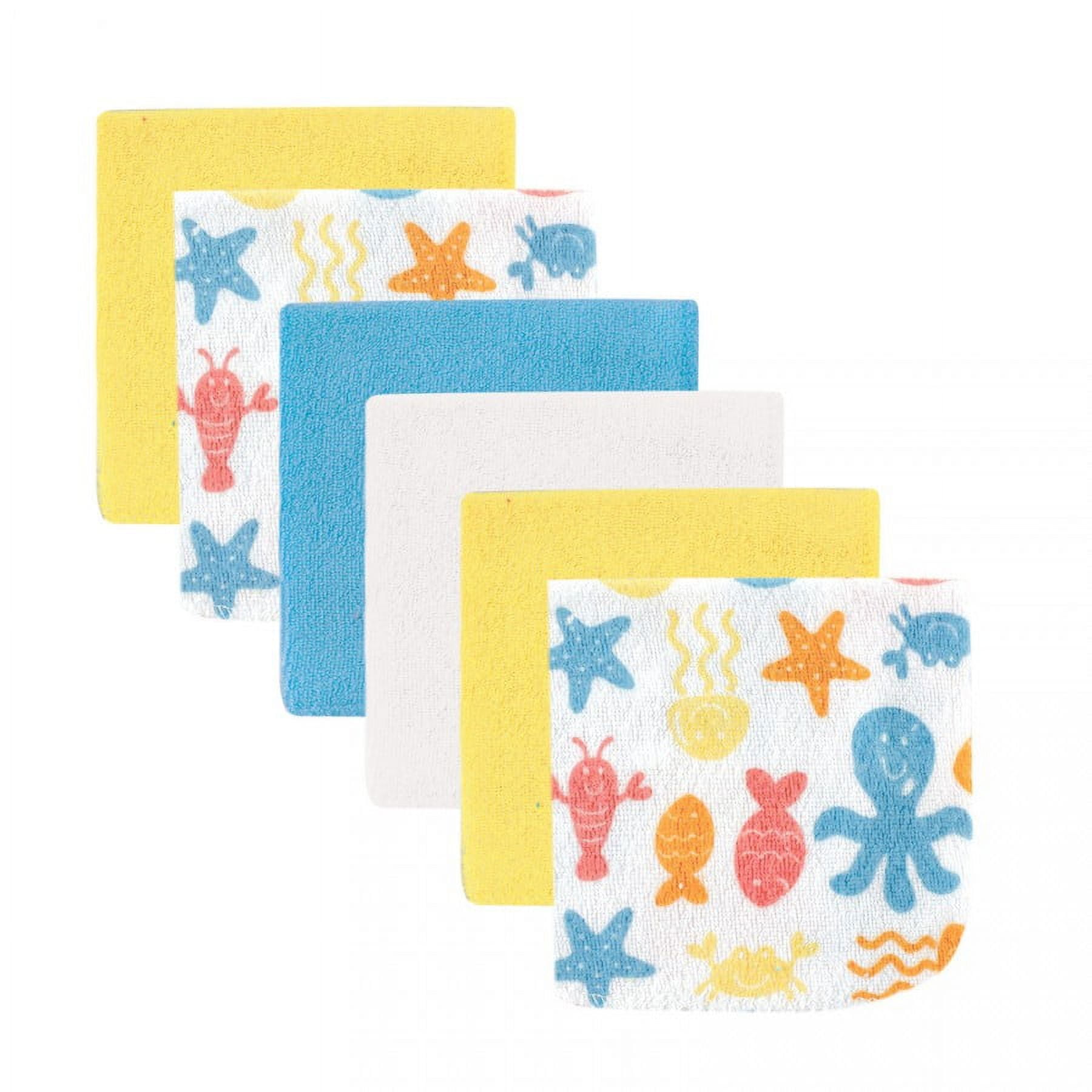 Luvable Friends Salviette Bambino 24 Pezzi - Morbide, Assorbenti, 9x9 Pollici