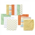 thumbnail image 1 of Luvable Friends Baby Unisex Cotton Rich Washcloths, Yellow Stripe, One Size, 1 of 2