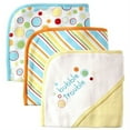 thumbnail image 1 of Luvable Friends Baby Unisex Cotton Terry Hooded Towels, Yellow, One Size, 1 of 4