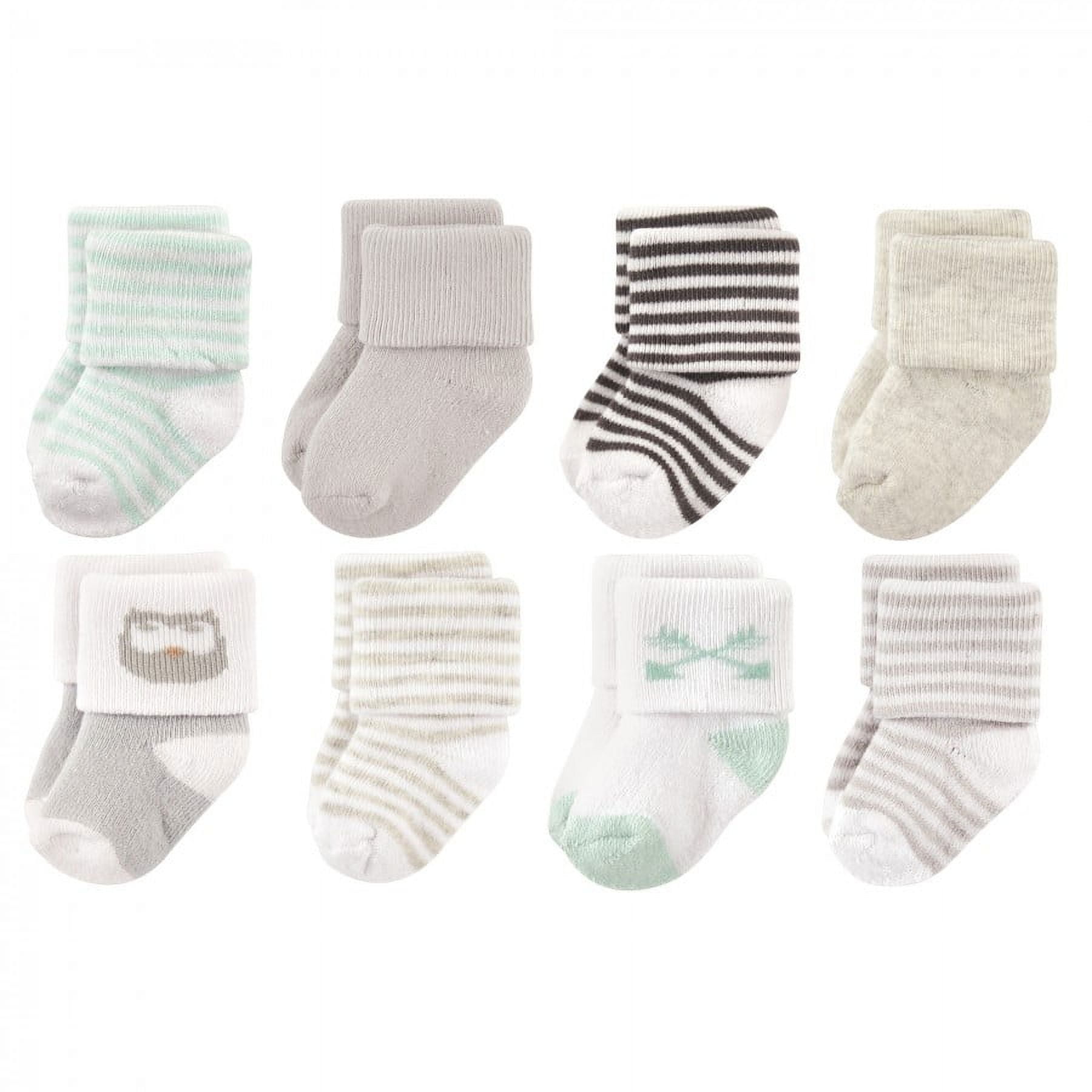 Hudson Baby Unisex Baby Cotton Rich Newborn and Terry Socks