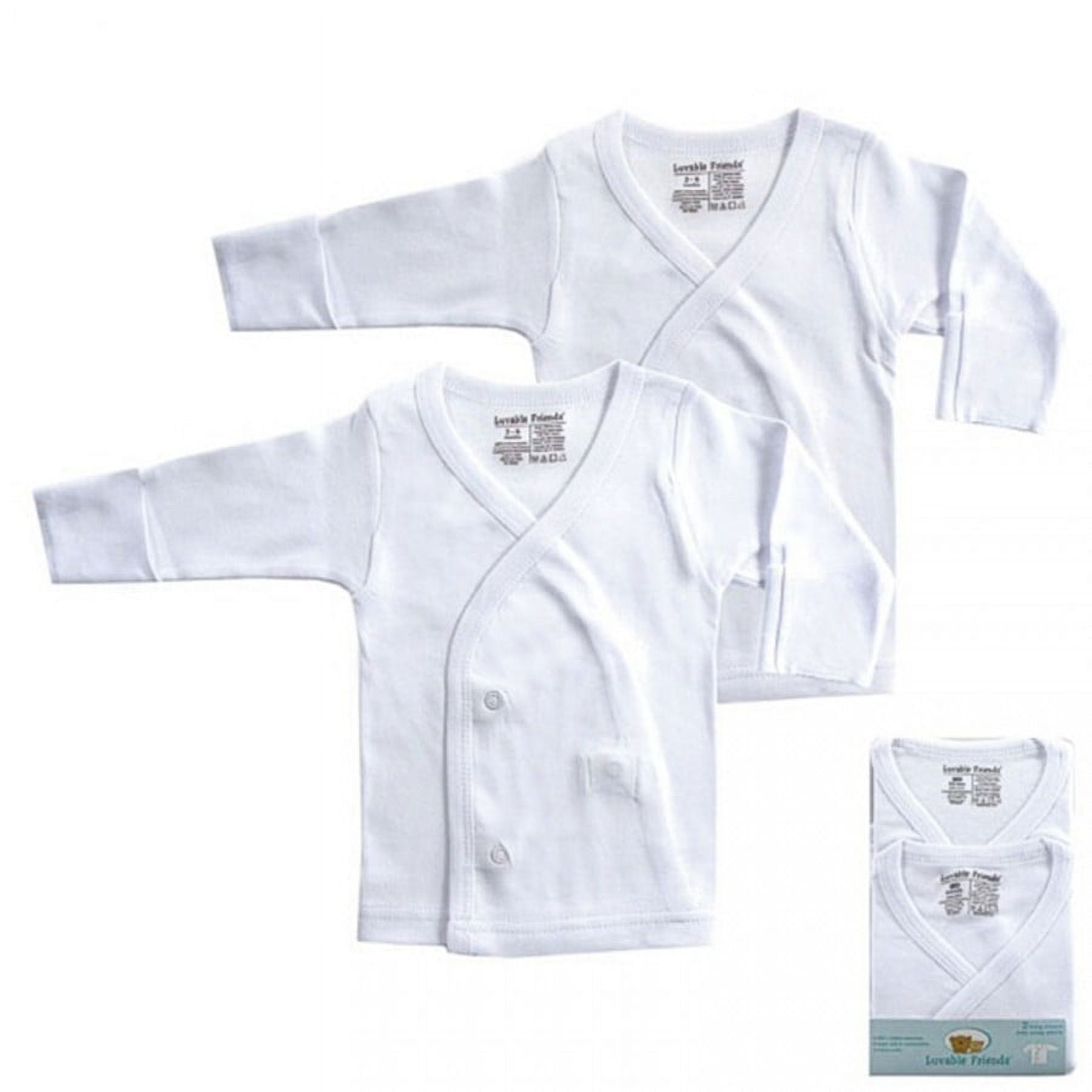 newborn long sleeve side snap shirts