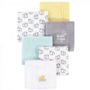 Luvable Friends Baby Unisex Super Soft Cotton Washcloths, Duck, One Size