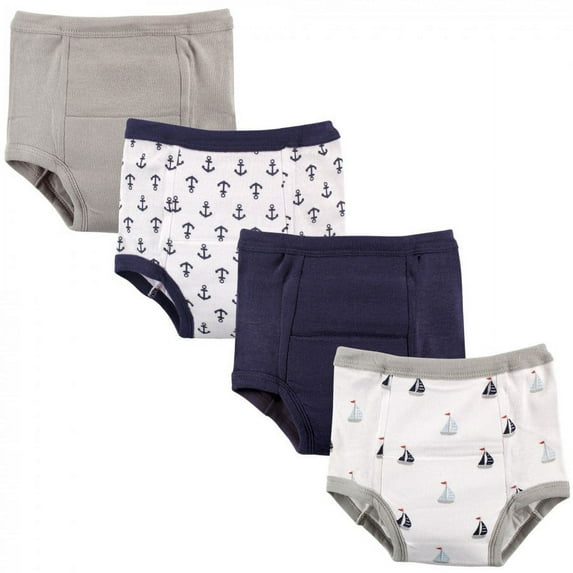 Luvable Friends Baby and Toddler Boy Cotton Training Pants, Anchor, 2 Toddler