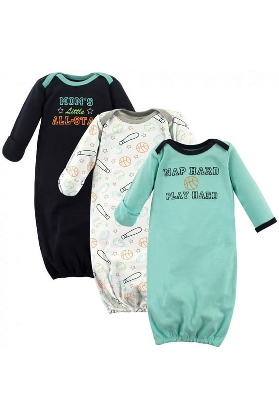 Boy Cotton Gowns, Sports, Preemie/Newborn